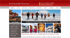 Desktop Screenshot of lehladakhtourism.com